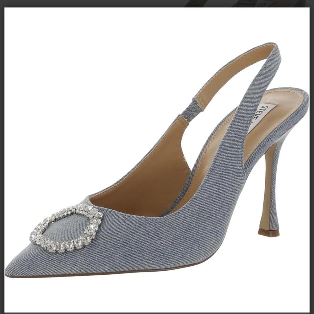 Steve Madden Beignet Slingback Heel in Denim